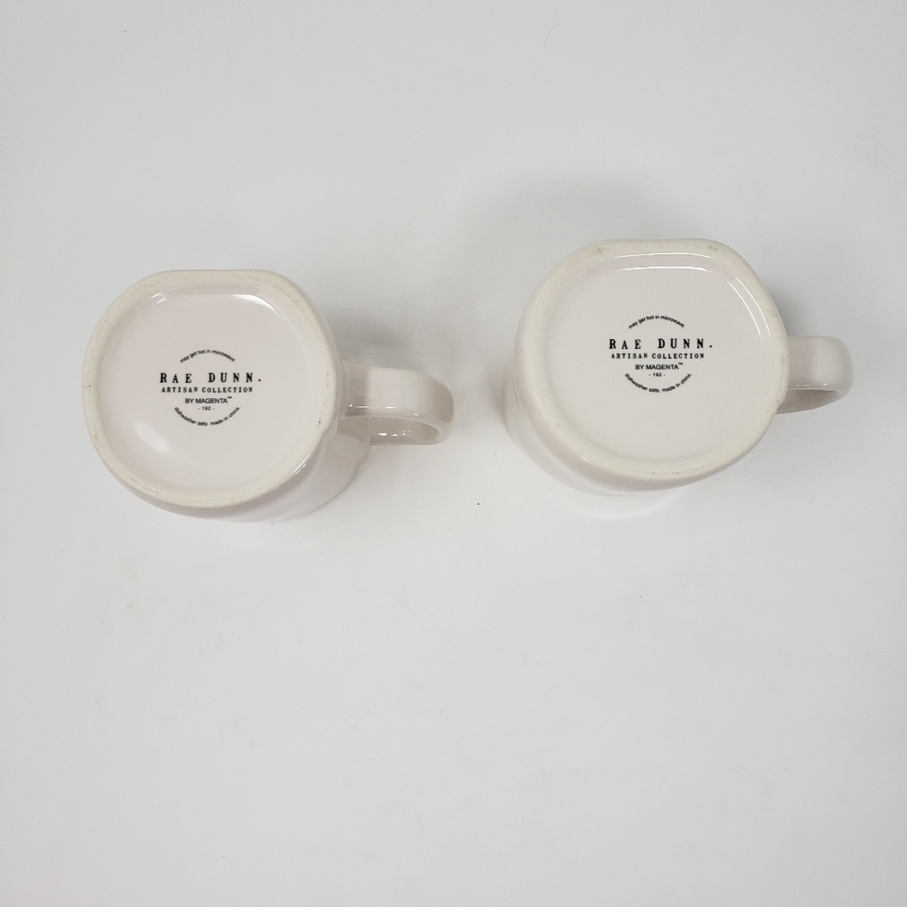 RAE DUNN Set of 2 EGGNOG Mugs - Picture 4 of 4